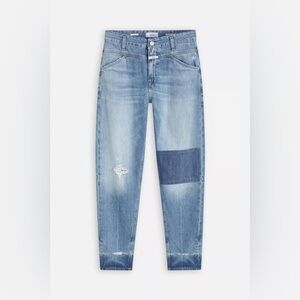 NWT! CLOSED Women’s A Better Blue X-Lent Straight Jeans Mid-Rise Tapered Size 28